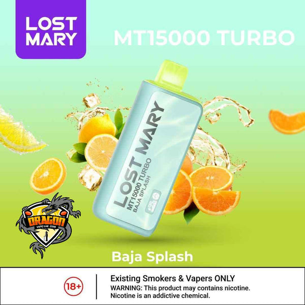 Baja Splash by Lost Mary MT15000 Turbo| – Dragon Vap AE