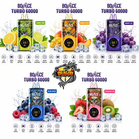 Bounce Turbo 60K Disposable Vape 20mg Nicotine | UAE Fast Delivery