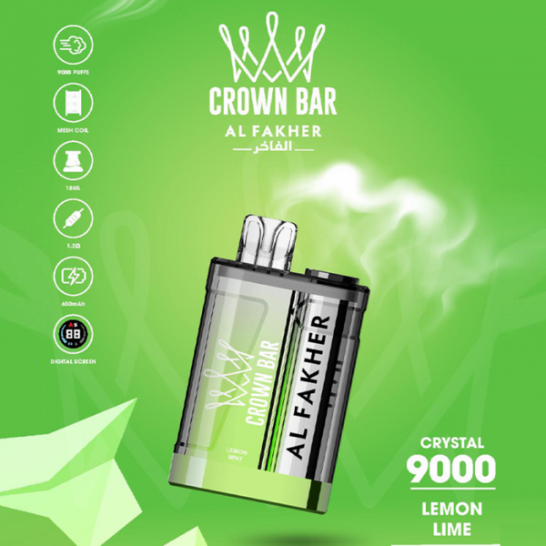 Al Fakher Crystal 9000 Puffs Crown Bar Disposable Pen Dubai Dragon Vap AE Al Fakher Crystal 9000 Puffs Crown Bar Disposable Pen Dubai Dragon Vap AE