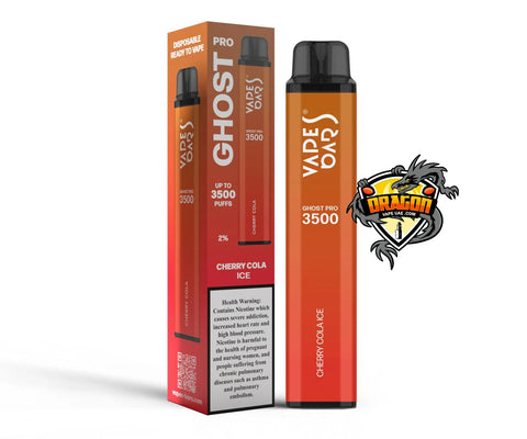 Vape Bars Ghost Pro 3500 Puffs Cherry Cola Ice|