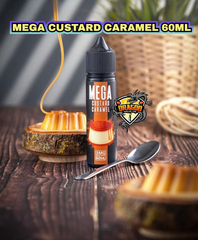MEGA CUSTARD CARAMEL E-Liquid 60ML DUBAI