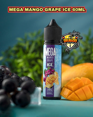 MEGA MANGO GRAPE ICE E-Liquid 60ML DUBAI