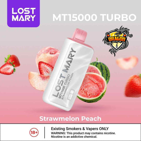 Strawmelon Peach by Lost Mary MT15000 Turbo|