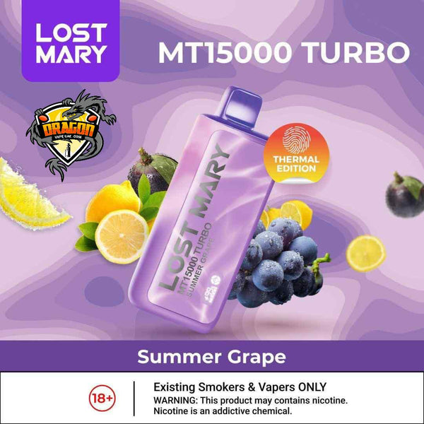 Summer Grape by Lost Mary MT15000 Turbo| – Dragon Vap AE