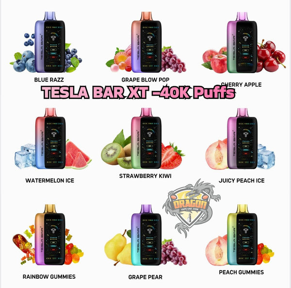 vape eletronico TESLA BAR XT 40000 Puffs 50MG Disposable Vape