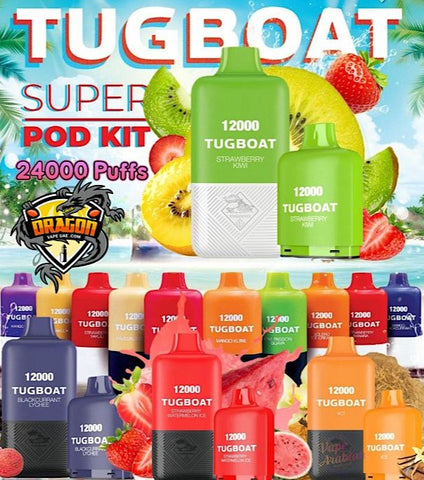 Tugboat Super Kit 24000 Puffs Disposable All Flavor|