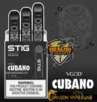 New VGOD Stig CUBANO Disposable – Dragon Vap AE