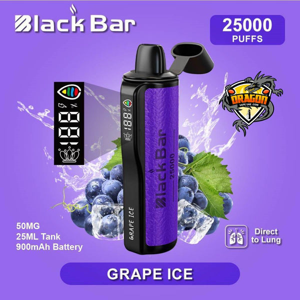 Black Bar 25000 Puffs|Shisha Disposable Vape Dragon Vap AE Black Bar 25000 Puffs|Shisha Disposable Vape Dragon Vap AE