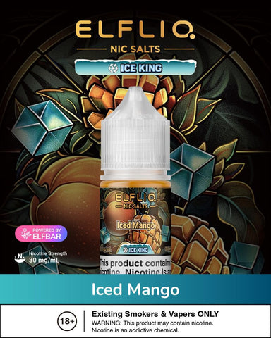 ELFLIQ NIC SALTS ICE KING 30ML ALL SERIES