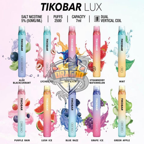 TIKOBAR LUX DISPOSABLE PODS - FUUMY (50MG - 2500 PUFFS)