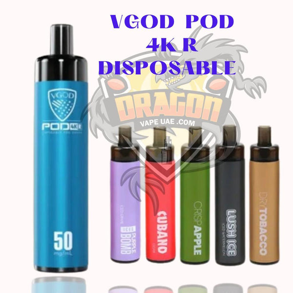 VGOD 4K Vape Disposable Pod Rechargeable 4000 Puffs In Dubai  Dragon Vap AE