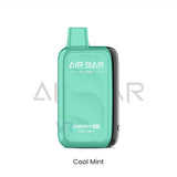 Green Air Bar Flow device with 'Cool Mint' flavor on a white background