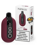 Flonq Ultra Cherry Cola vape device and packaging on a white background