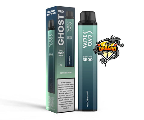 Vape Bars Ghost Pro 3500 Puffs Glacier Mint Flavors|Dubai Vape