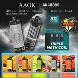 AAOK AK40000 PUFFS DISPOSABLE VAPE IN DUBAI|