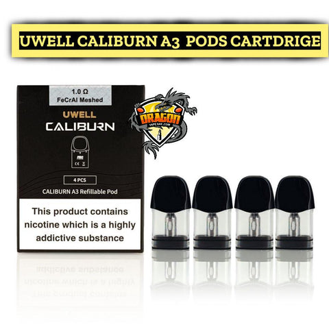 Uwell Caliburn A3/A3S/AZ3 Pod (Pack of 4)