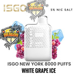 ISGO NEW YORK 8000 PUFFS Disposable