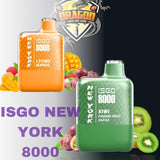 ISGO NEW YORK 8000 PUFFS Disposable