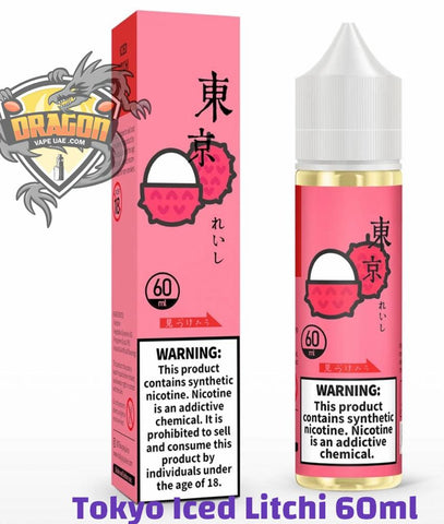 TOKYO ICED LYCHEE 60ML E-Liquid Dragon Vap AE TOKYO ICED LYCHEE 60ML E-Liquid Dragon Vap AE