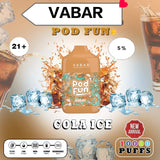 NEW VABAR POD FUN 10000 PUFFS DISPOSABLE KIT IN DUBAI UAE