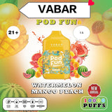 NEW VABAR POD FUN 10000 PUFFS DISPOSABLE KIT IN DUBAI UAE