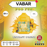 NEW VABAR POD FUN 10000 PUFFS DISPOSABLE KIT IN DUBAI UAE