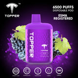 New Topper 6500 Puffs Disposable Vape In DUBAI