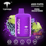 New Topper 6500 Puffs Disposable Vape In DUBAI