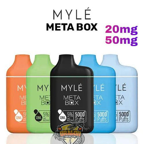 MYLE META BOX Tropical Fruits  5000 PUFFS 20MG/50MG