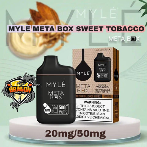 MYLE META BOX Sweet Tobacco 5000 PUFFS 20MG/50MG