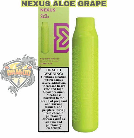 POD SALT NEXUS ALOE GRAPE 20MG 2000 PUFFS