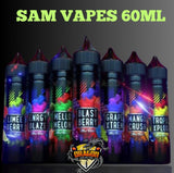 SAM VAPES 60ML ALL FLAVOR E-JUICE