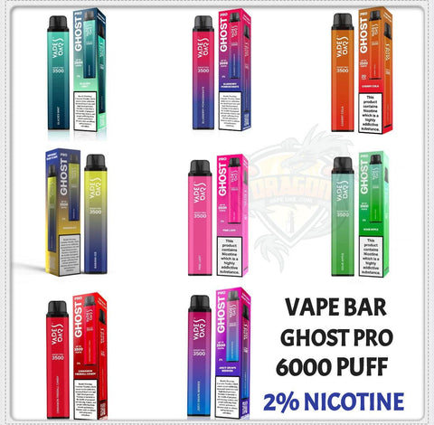 Buy Vape Bar Ghost Pro 3500 Puffs 2% Nicotine