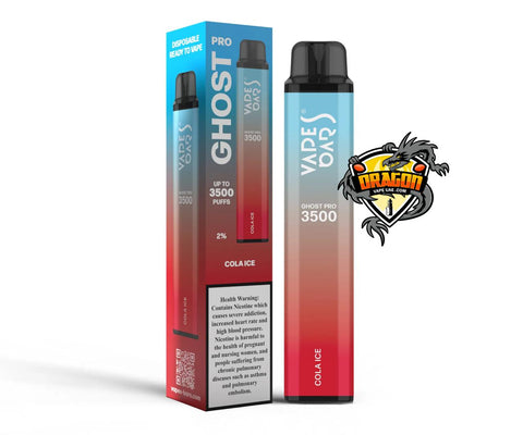 Vape Bars Ghost Pro 3500 Puffs Cola Ice Flavors|Dubai Vape