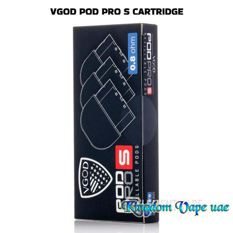 VGOD POD PRO S cartridge packaging on a white background, 