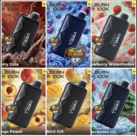 Uwell Caliburn Bar 100k Disposable Vape 20mg – 100,000 Puffs