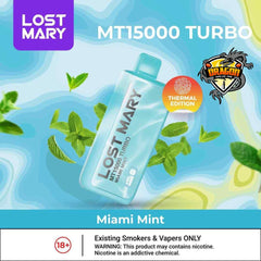 Winter Mint by Lost Mary MT15000 Turbo Dragon Vap AE Winter Mint by Lost Mary MT15000 Turbo Dragon Vap AE