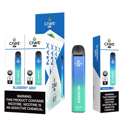 Crave Max Vape - 2500 Puffs  DISPOSABLE IN DUBAI