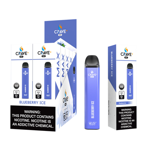 Crave Max Vape - 2500 Puffs  DISPOSABLE IN DUBAI