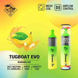 TUGBOAT EVO4500 DISPOSABLE BANANA ICE FLAVOUR