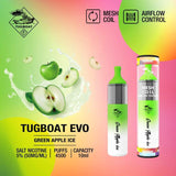 TUGBOAT EVO4500 DISPOSABLE GREEN APPLE IN DUBAI