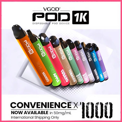 VGOD POD 1K DISPOSABLE POD DEVICE Dragon Vap AE VGOD POD 1K DISPOSABLE POD DEVICE Dragon Vap AE