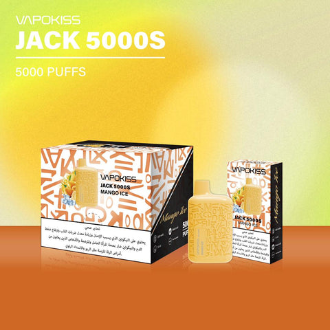 Vapokiss Jack 5000S PUFFS Disposable Vape