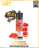 ISGO 120ML E- LIQUID 3MG STRAWBERRY WATERMELON