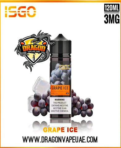 ISGO 120ML E LIQUID 3MG GRAPE ICE