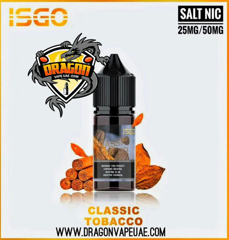 ISGO 30ML SALTNIC 25MG,50MG ALL FLAVORS