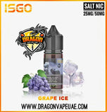 ISGO 30ML SALTNIC 25MG,50MG ALL FLAVORS