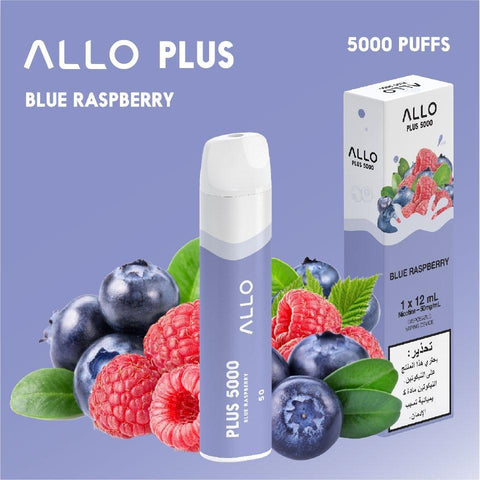 ALLO PLUS 5000 PUFFS BLUE RASPBERRY DISPOSABLE