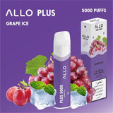 ALLO PLUS 5000 PUFFS GRAPE ICE