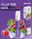 ALLO PLUS Disposable 5000Puffs Grape Ice